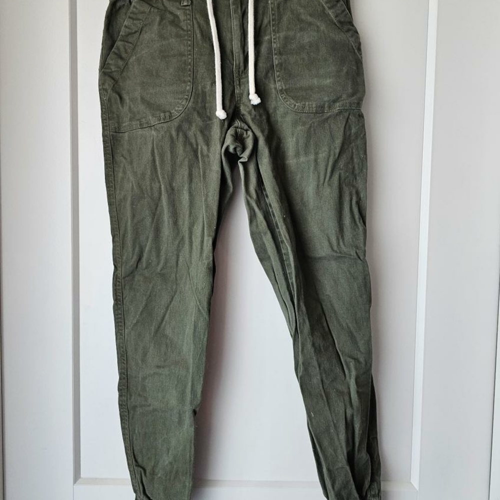 Women's Olive Green Casual Pants